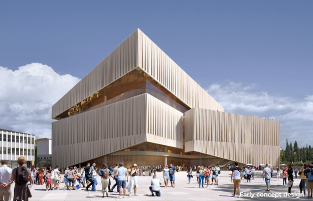 Canberra theatre centre design concept