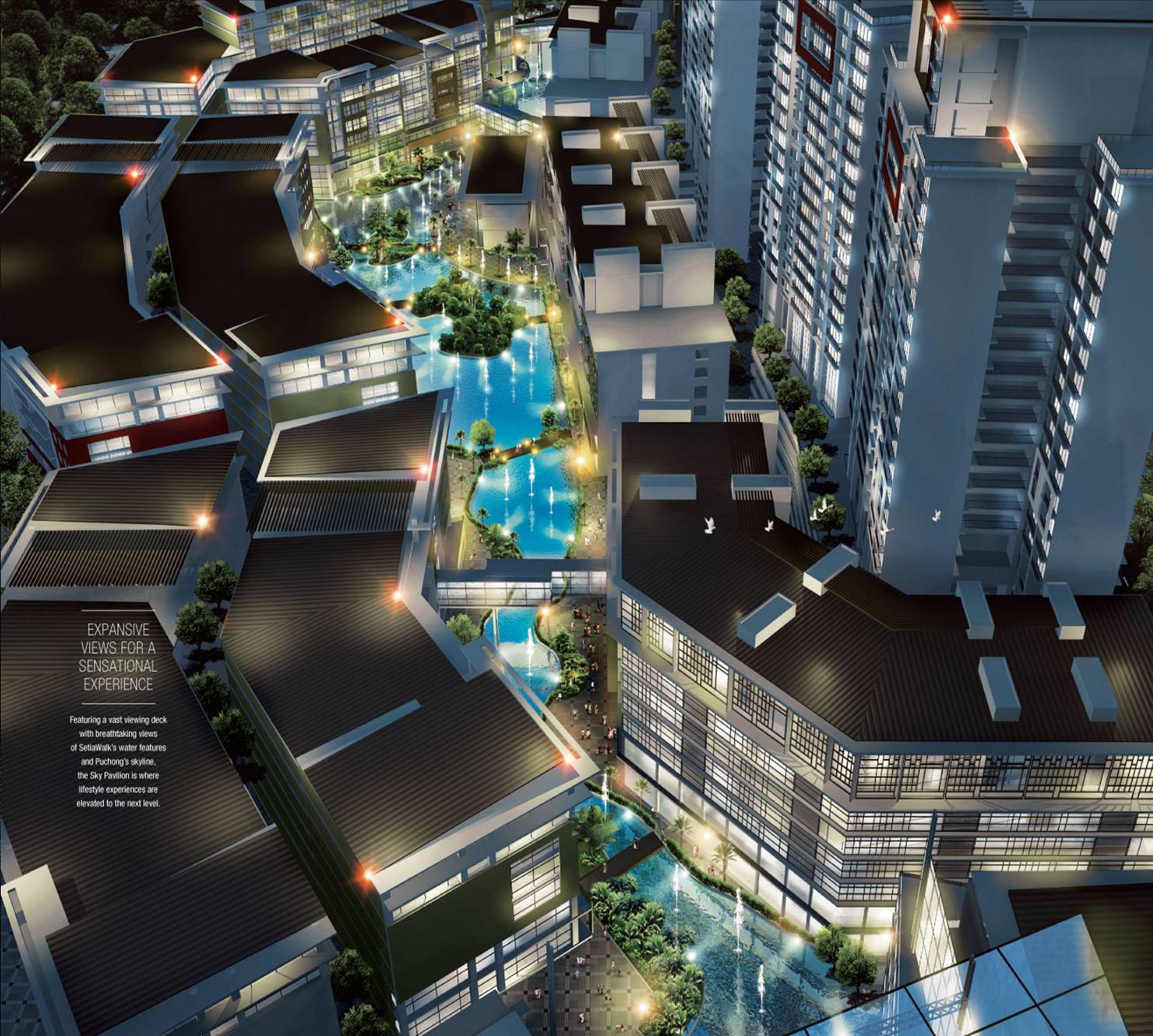 Mega-Water feature view