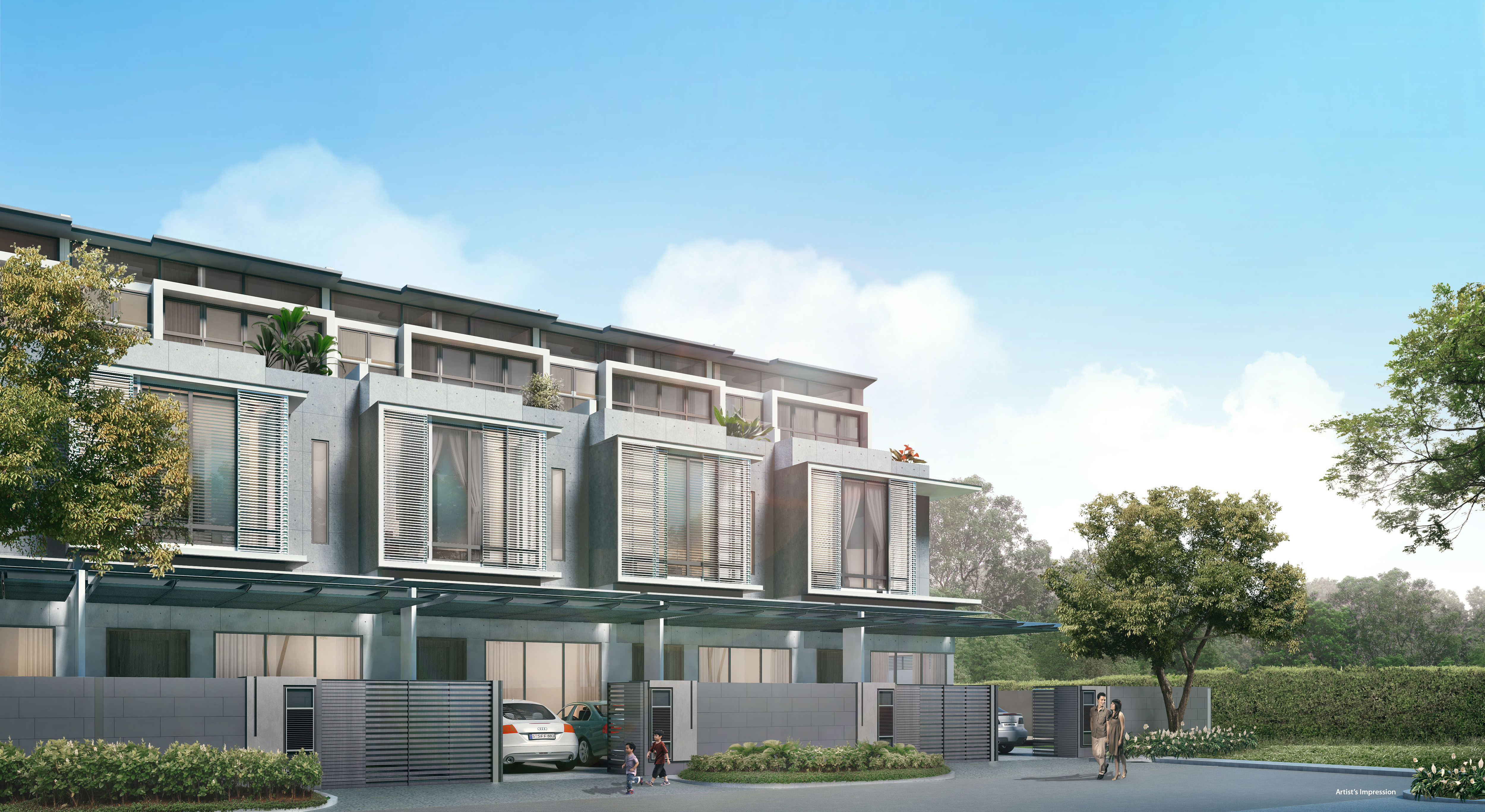 The Cosmopolitan Haus oozes understated chic with its subtle grey palettes and textured material exterior.