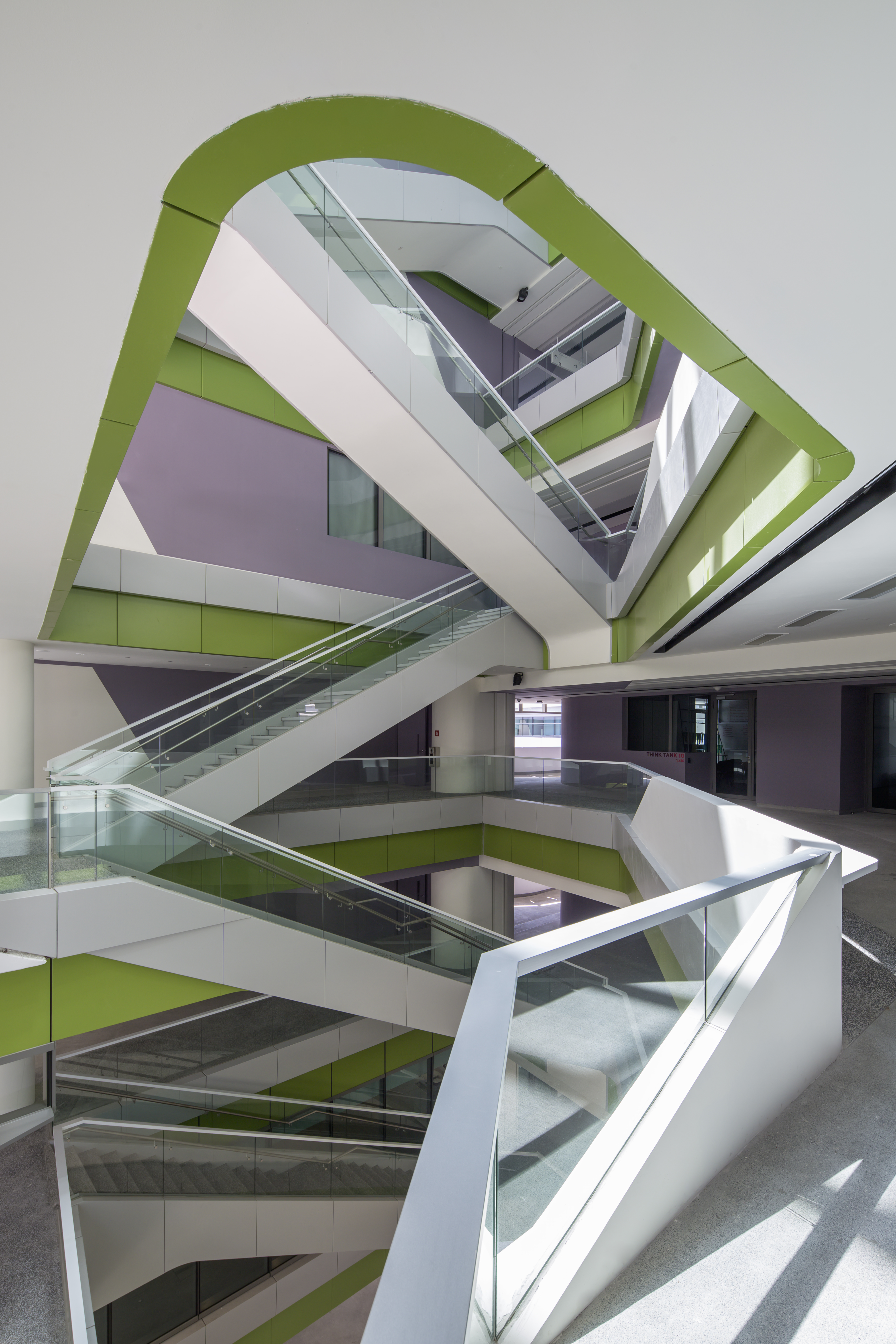 The campus allows everyone to embrace creativity through a non-linear connective relationship between students, faculty and the spaces they interact with