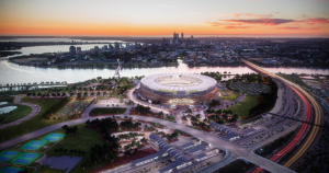 Perth Stadium is the first full LED-lit multi-purpose stadium implementation in the APAC region. Image courtesy of Philips. 